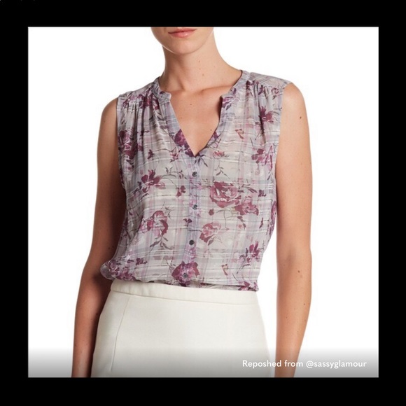 Joie sleeveless floral blouse - Picture 2 of 7